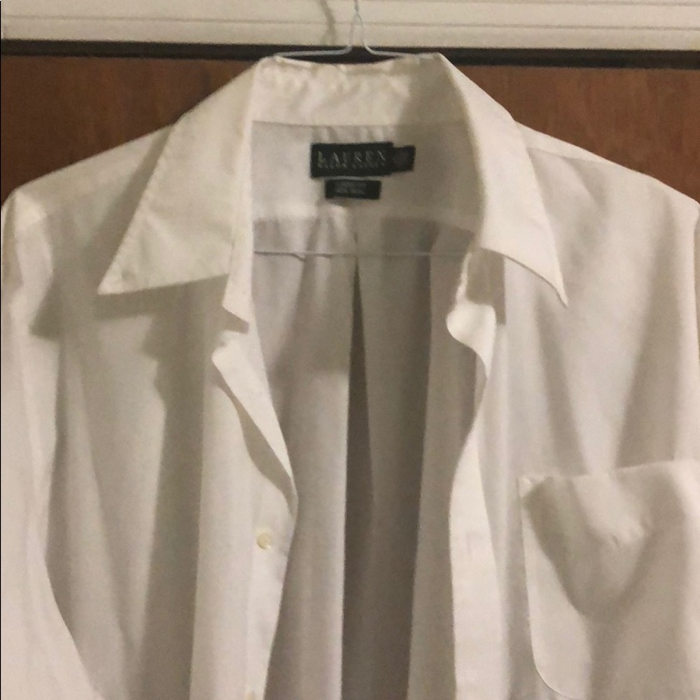 White Button Down Ralph Lauren Dress Shirt